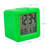 Digital Soft Cube Alarm Tabletop Clock in Green