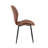 Mid-Century Modern Faux Leather Dining Chair with Sturdy Metal Legs-129742501