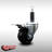 3 Inch SS Soft Rubber Swivel 1 Inch Expanding Stem Caster Total Lock Brake SCC