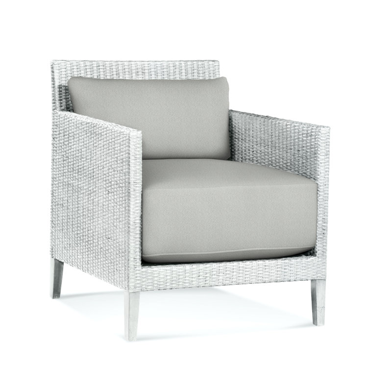 Fauteuil Beryl, Tissu vert performance 0851-54, Blanc givré