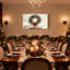 Guirlande de Noël sur cheminée, ensemble de 3 impressions d'art sur toile-1168075719