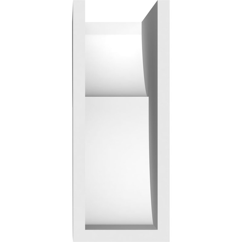 Queue de chevron standard en PVC de qualité architecturale Crestline, H 10 po x L 4 po x P 12 po