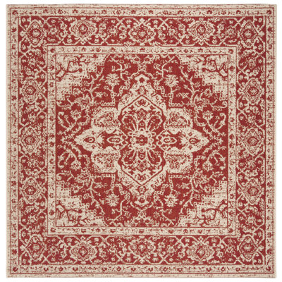 Tapis oriental rouge / crème intérieur / extérieur Danya