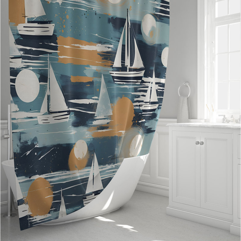 Rideau de douche Gwenllian, H 72 po x l 70 po
