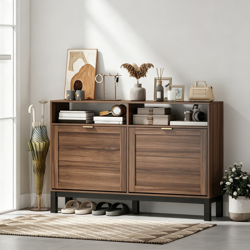 8 Pair Shoe Storage Cabinet
