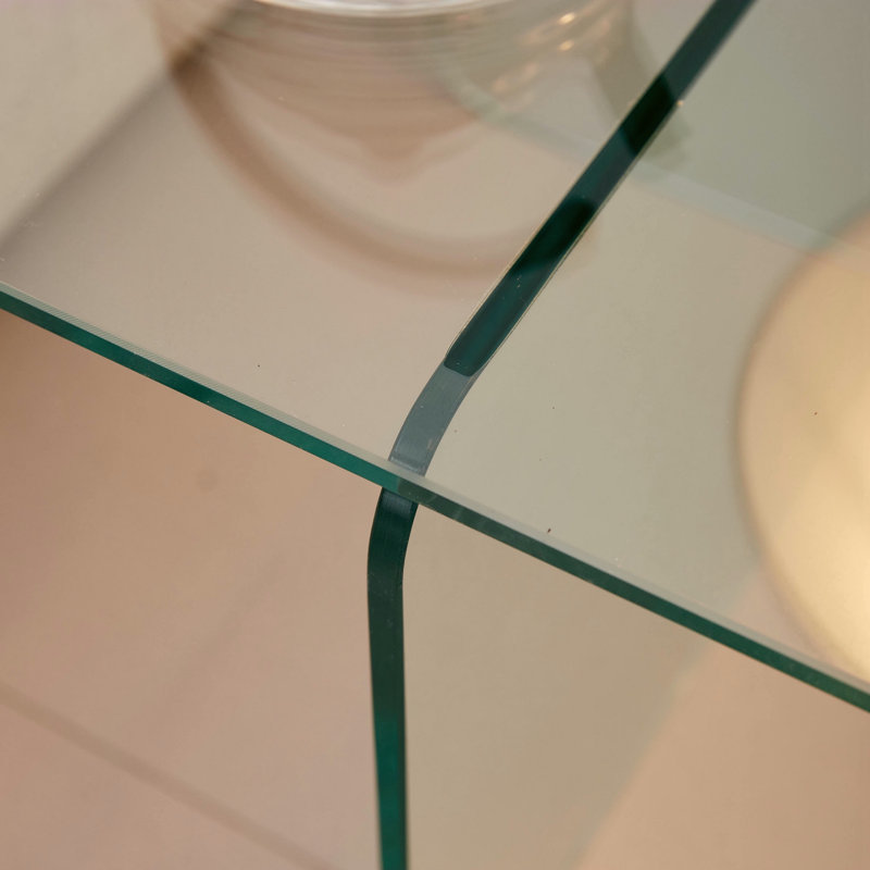 Tempered Clear Glass Sidetable