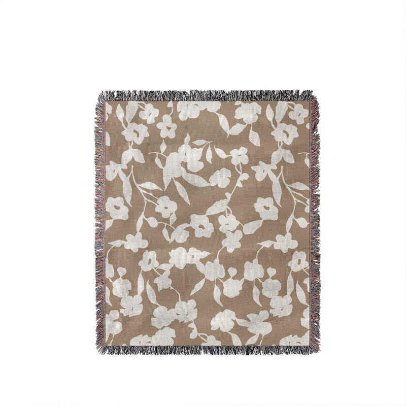 Jeté en coton Vera, Beige, 60 po x 80 po