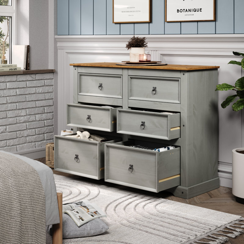 Commode 6 tiroirs Temarcus