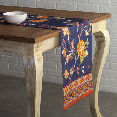 Floral 100% Cotton Table Runner