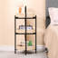 3 tables d'appoint tissées à la main avec structure en métal et rangement amovible, pour l'organisation des collations dans la cuisine de la chambre à coucher-133252776