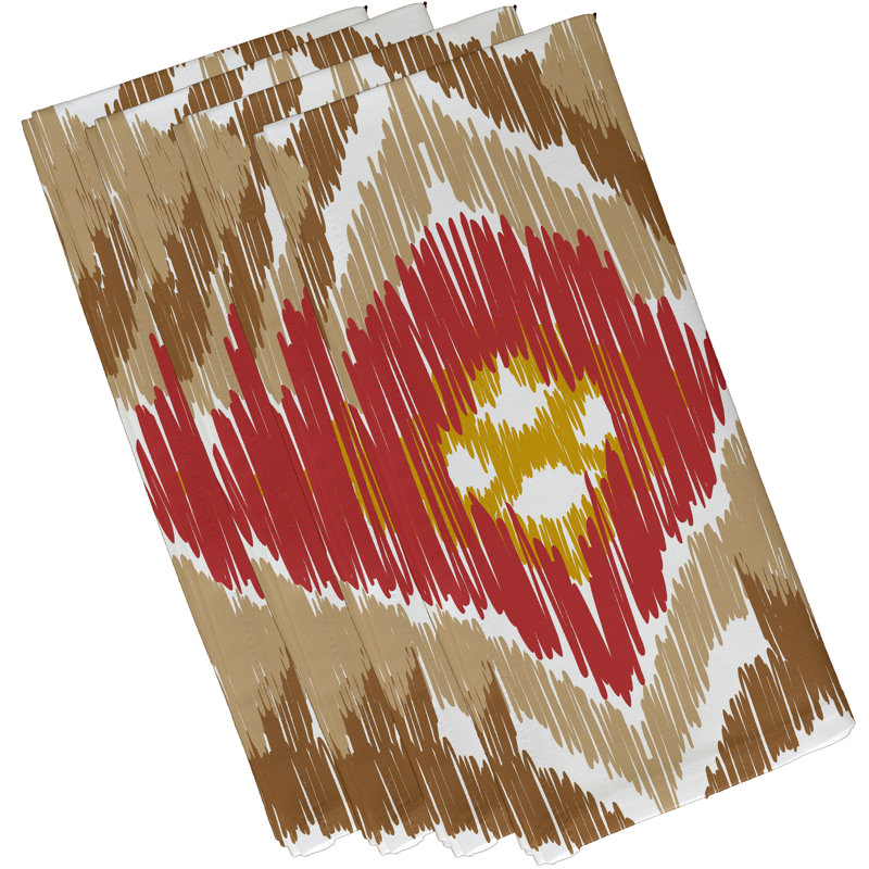 Serviette Original 22 ", Taupe / corail