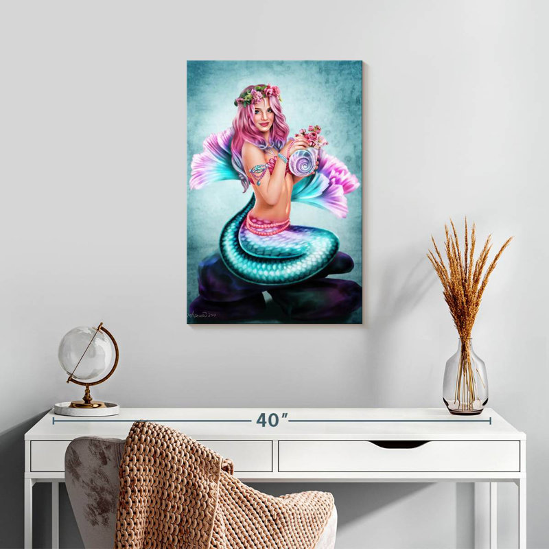 Kelan Mermaid Spring Flowers, 24" H x 16" W
