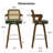 26.77" Upholstered Cane Back Counter & Bar Stool With Armrest-2029997015-2029997008