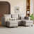 Similicuir gris est en rupture de stock