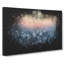 Sun High over Winter a Forest - Wrapped Canvas-56639444