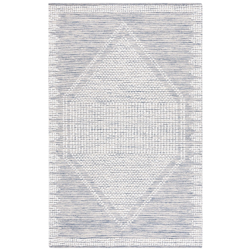 Tapis bleu marine / ivoire Talala 981, Rectangulaire 3 pi x 5 pi
