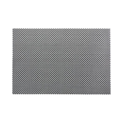 Ensemble de 6 napperons de table en plastique de 16 pi x 12 po Amalfi, résistant à la chaleur, sans tache, noir et blanc, imperméable et facile à nettoyer
