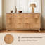 Commode cannelée pour chambre à coucher, commode moderne 6 tiroirs-94478836