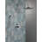 Modern Round Rain Shower System Faucet Set, Rainfall Shower Head and Handle Set Chrome-123443803