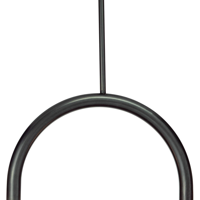 Happy Pendant, 16" H x 22.5" W x 5" D, Oil Rubbed Bronze