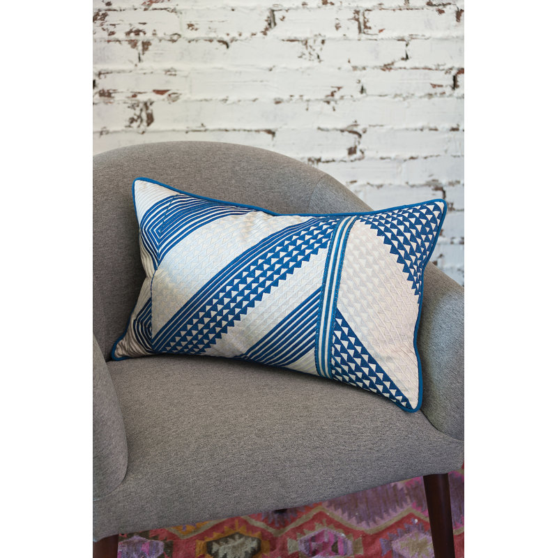 Niles Embroidered Throw Pillow