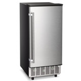 R.W.FLAME 80 Lb. Daily Production Clear Cube Ice Under-Counter/Freestanding Ice Maker for Commercial Use & Home Use