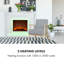 Klarstein 98.5cm W White Electric Fireplace