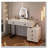 Adjustable-Length Vanity with Cloud LED Mirror