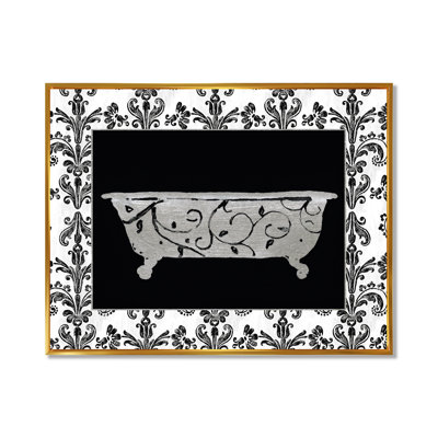 Paris Bathroom Canvas Wall Art, Vintage Hotel Interior Print - Paris Hotel Bathroom I