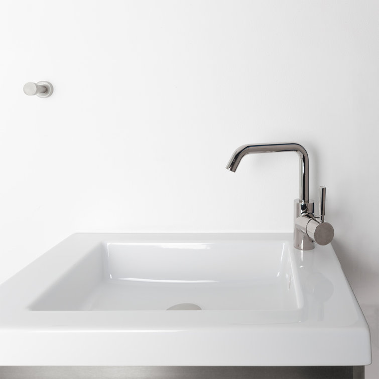 LACAVA Dimini 13.75'' Porcelain Rectangular Bathroom Sink with Overflow