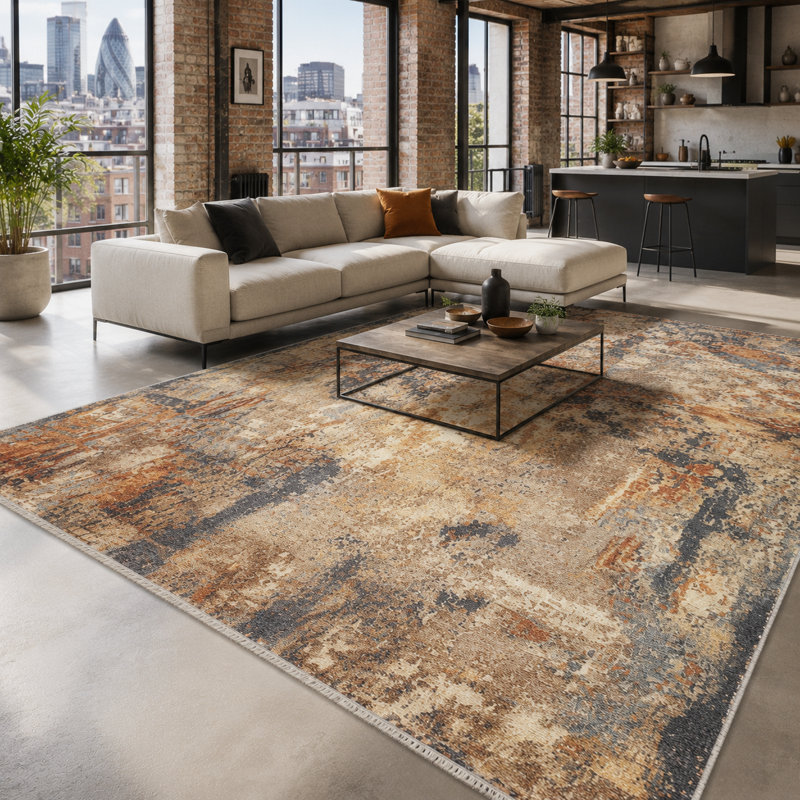 Netline Home Crown Heritage Warm Taupe Washable Rug, 100 x 200 cm