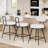 26" H Swivel Bar Stools Counter Height Bar Stools with Adjustable Foot Pads-1894632385-1883786834