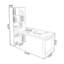 Bureau rectangulaire en bois massif noyer clair-1764011404