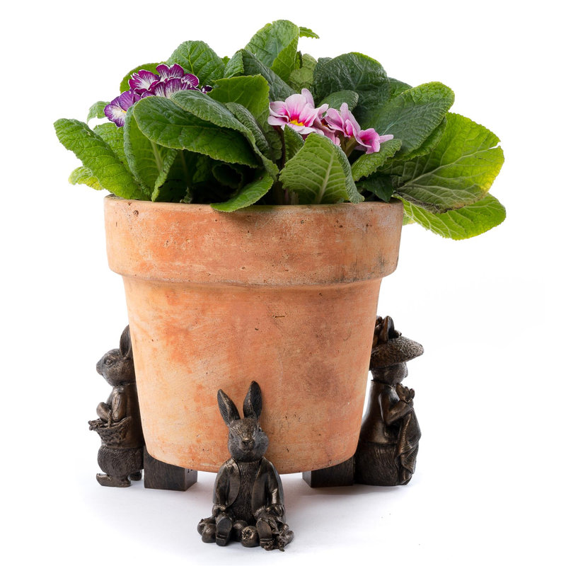 Amis Stone Weather Resistant Planter Feet, Bronze