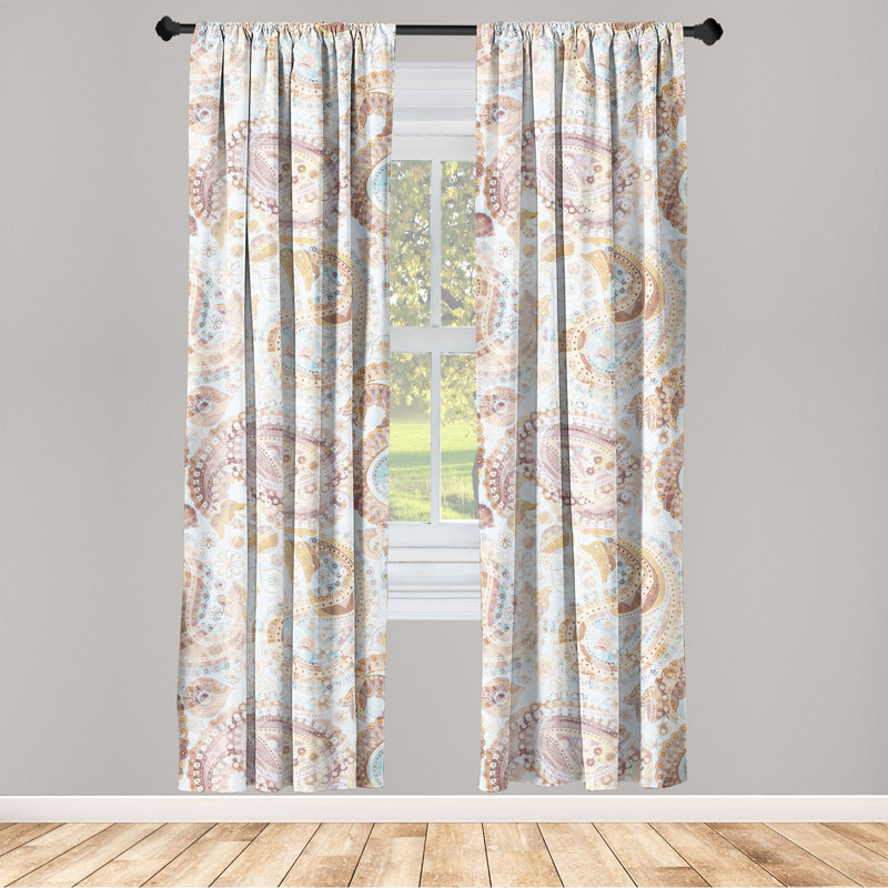 Semi Sheer Curtain Pair, 28" W x 84" L