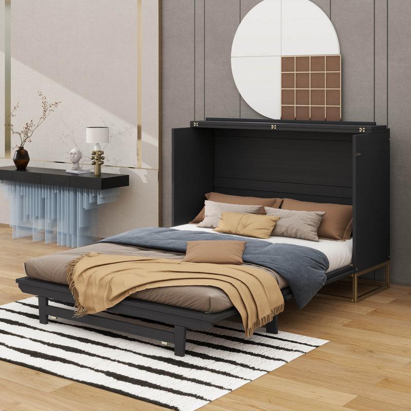 Grand lit escamotable Elegant, Noir