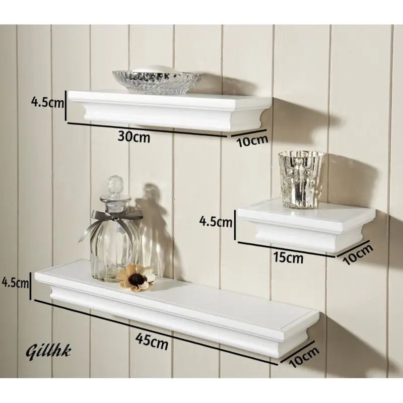 Batty 3 Piece Floating Shelf