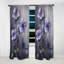 Rideau mauve à motif floral violet et violets Dream I - 1 panneau-107809004
