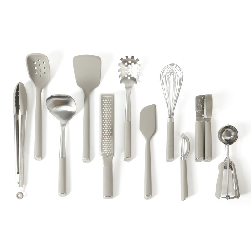 Ensemble d'outils et ustensiles de cuisine Calphalon Edge 11 pièces - taupe, Taupe