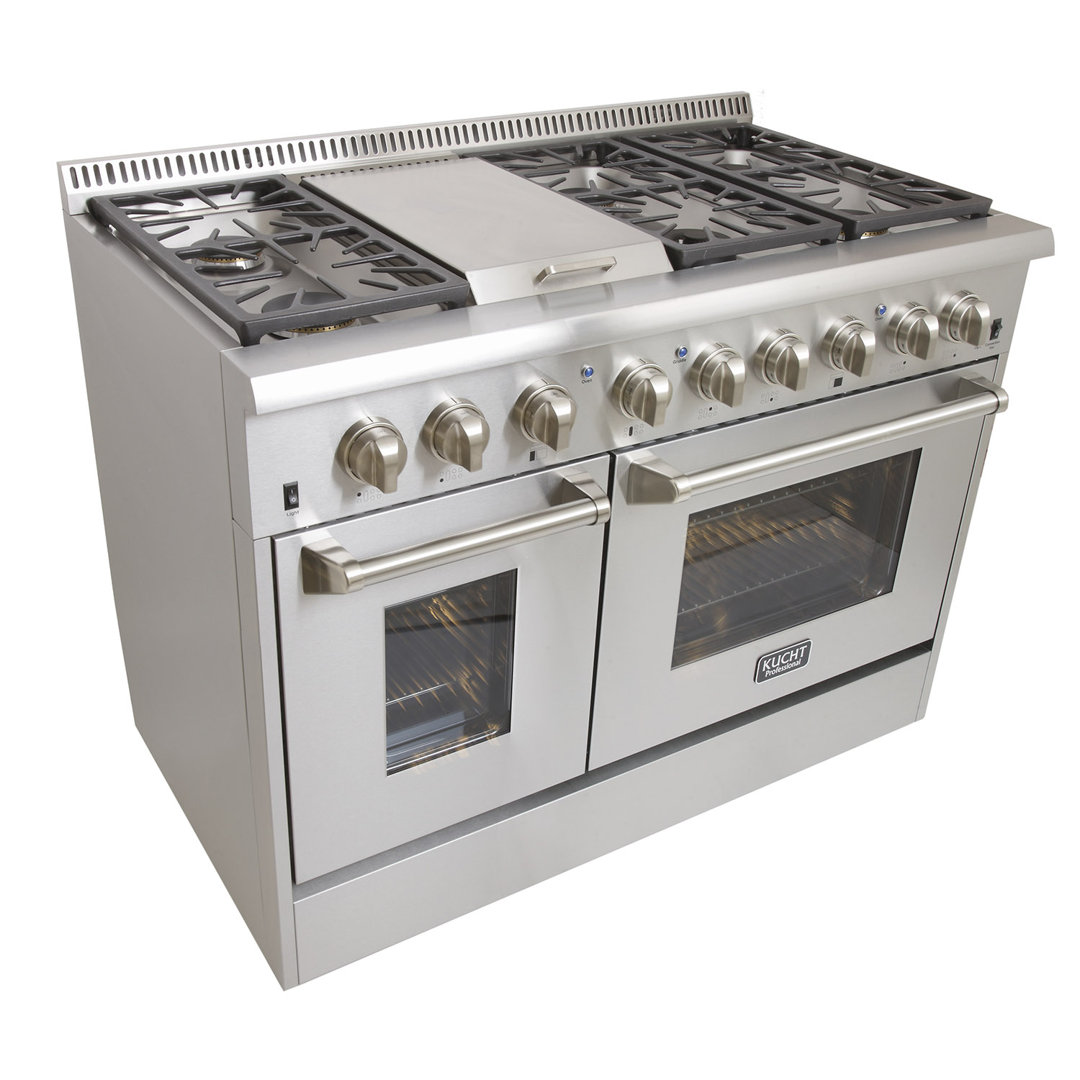 Professional 48" 6.7 cu. ft. Freestanding Dual Fuel Range with Griddle Kucht
