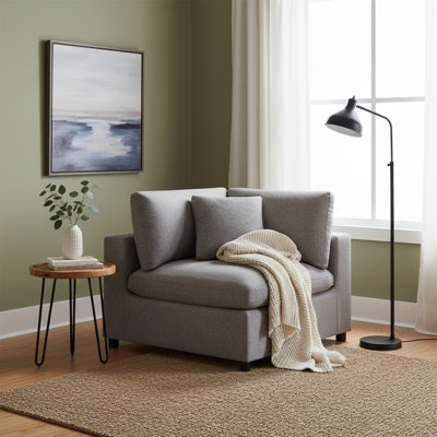 Chaise de coin Cassandra - gris anthracite