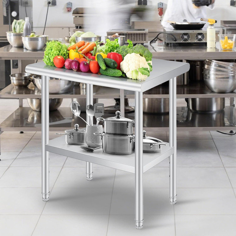 Stainless Steel Top Workbench, 88.9cm H x 121.9cm W x 61cm D
