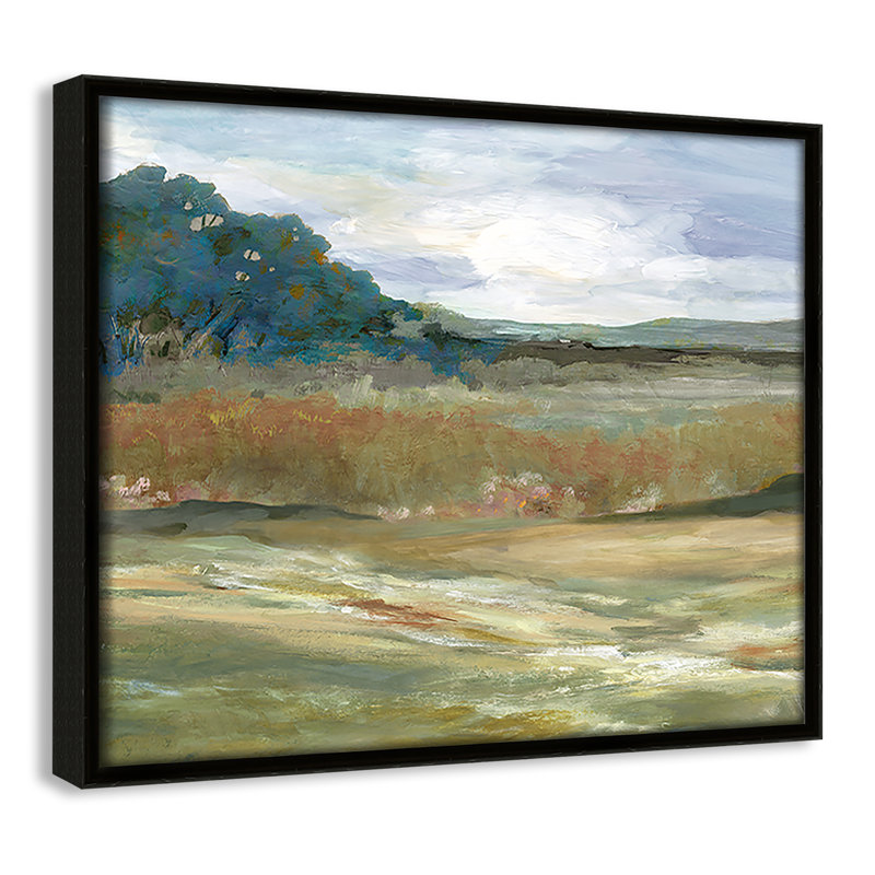 Après-midi, reproduction de paysage par Carol Robinson, Espresso, H 9,5 po x l 11,5 po