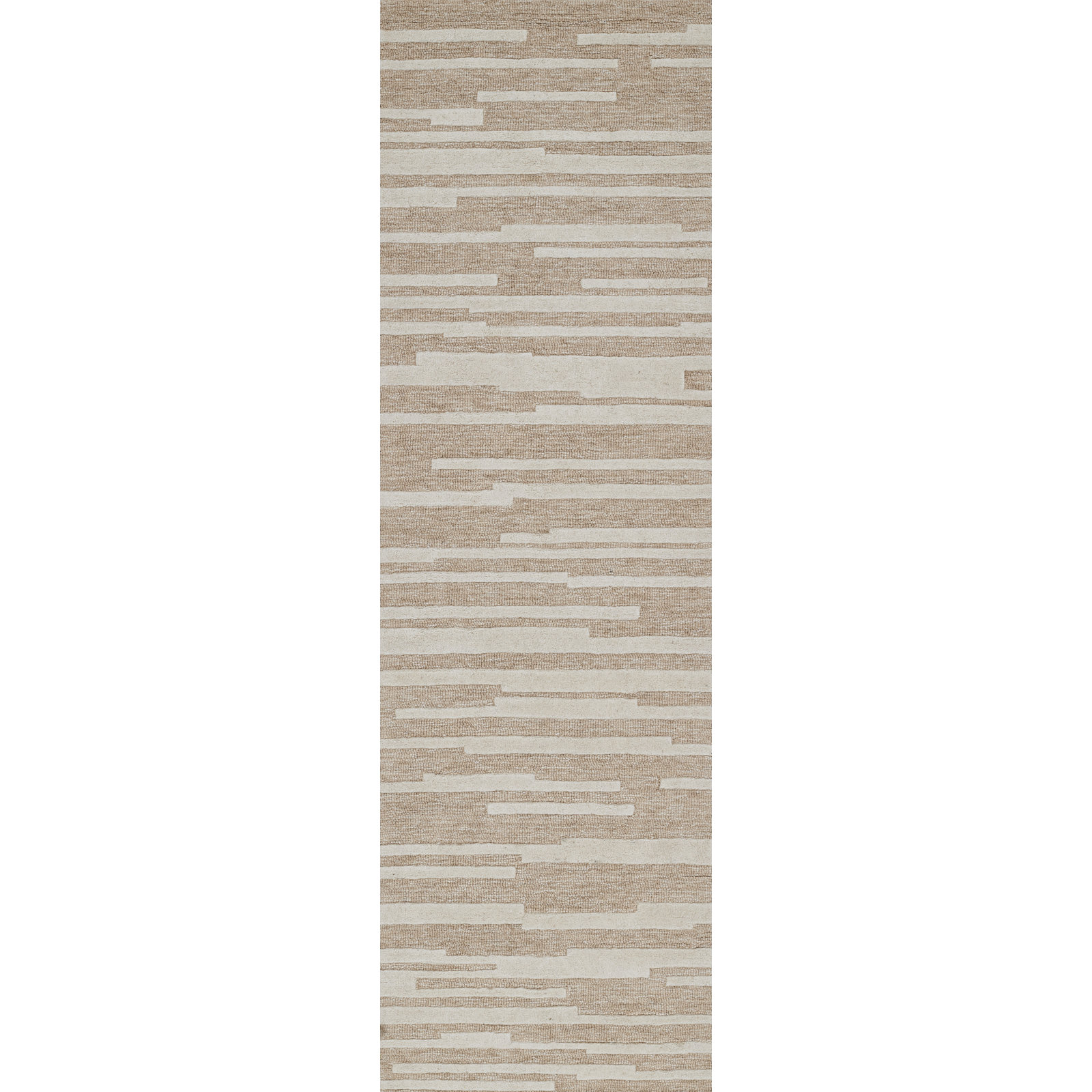Keaundra Hand-Woven Geometric Wool Rug, Runner 2'3" x 8'