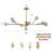 Lidmila 9 - Light LED Sputnik Modern Linear Chandelier