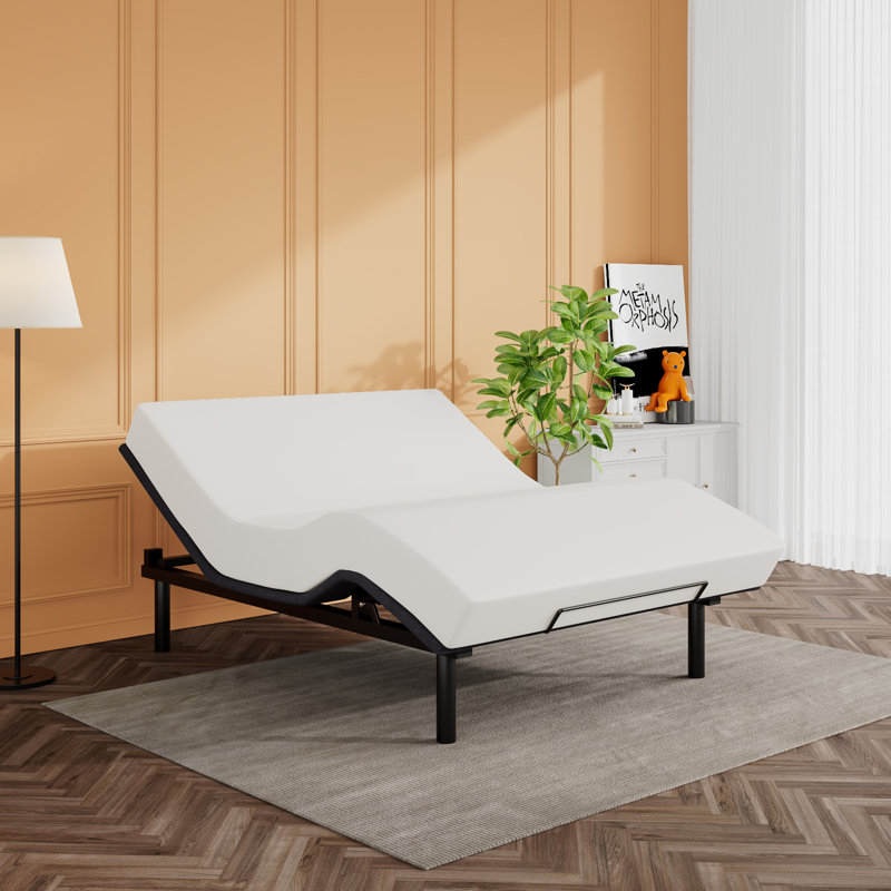 Shreya Upholstered Adjustable Bed with Wireless Remote, Queen