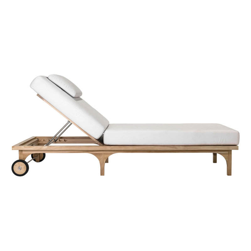 Serenique Outdoor Teak Chaise Lounge