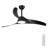 52in. 3-blades Woodgrain Finish Dimmable Changeable 3000k/4000k/5000k Led Ceiling Fan With Remote Control-1472160580