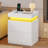 Modern Nightstand With 2 Storage Drawers,Sliding Top,Led Night Stand For Bedroom,End Table With Charging Station And Led Lights-2077072147