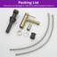  Lustre  Single-Hole Single-handle Bathroom Faucet with Drain Assembly-81246862